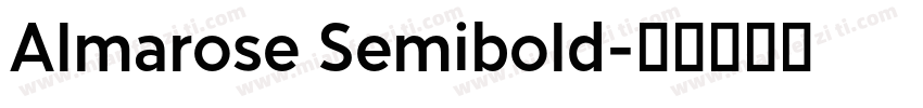 Almarose Semibold字体转换